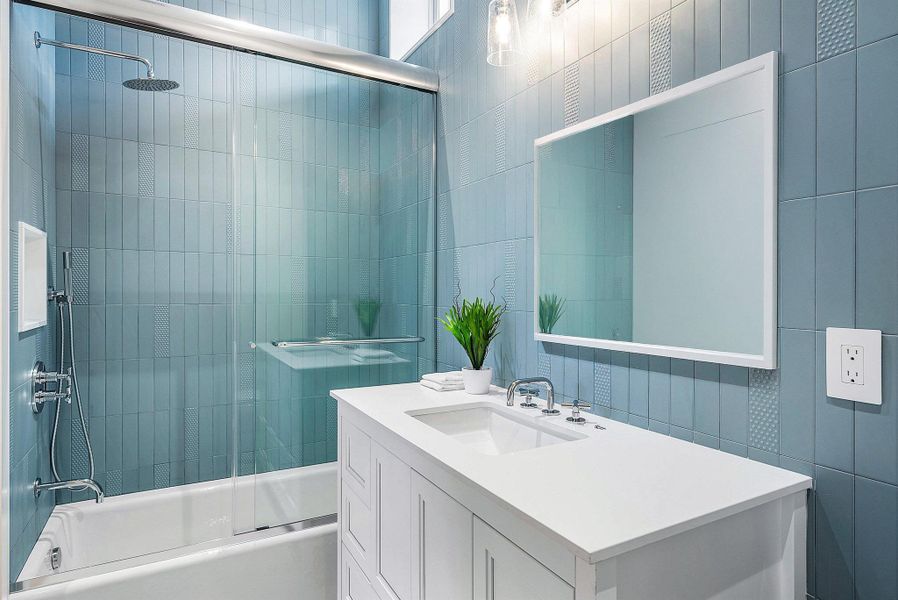 Furnished interior view inside a new home in , Delray Beach (Image 15).