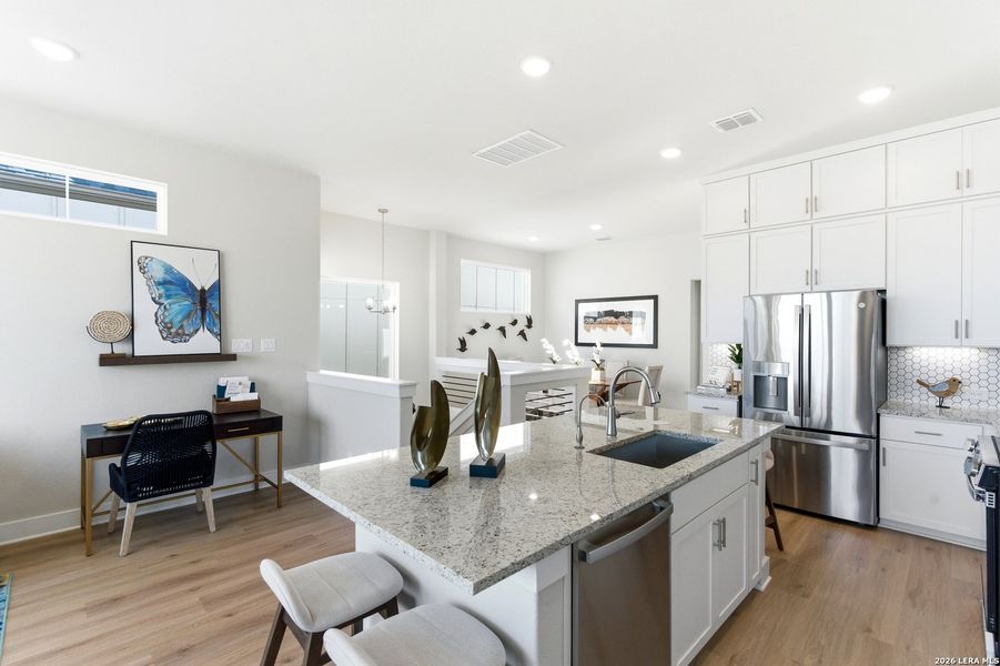 Furnished interior view inside a new home in Rose Hill, San Antonio (Image 33).