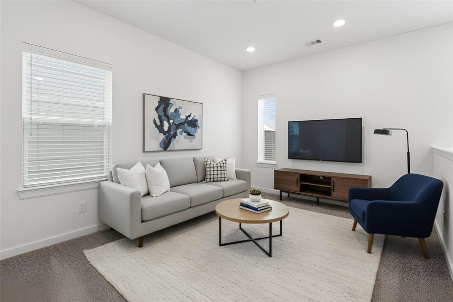 Furnished interior view inside a new home in Highland Commons, Houston (Image 7).
