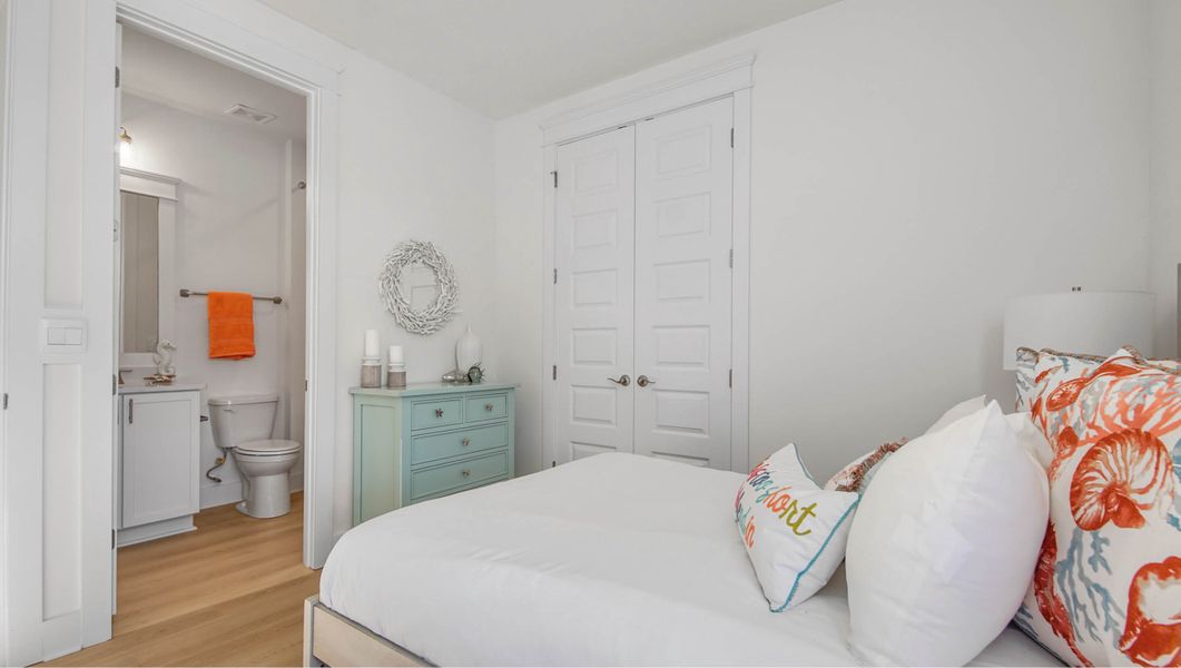 Furnished interior view inside a new home in Parkside, Santa Rosa Beach (Image 23). Furnished interior view inside a new home in Parkside, Santa Rosa Beach (Image 23).