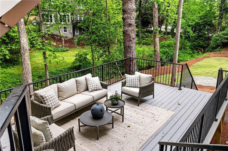 Exterior details and patio area of a home in , Atlanta (Image 4).