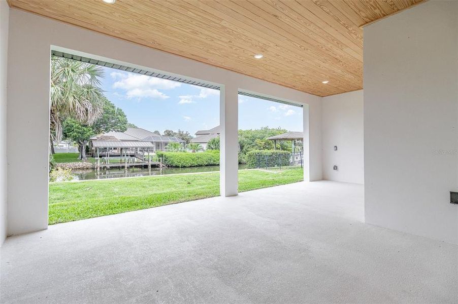 Covered Lanai with Outdoor kitchen (not pictured)