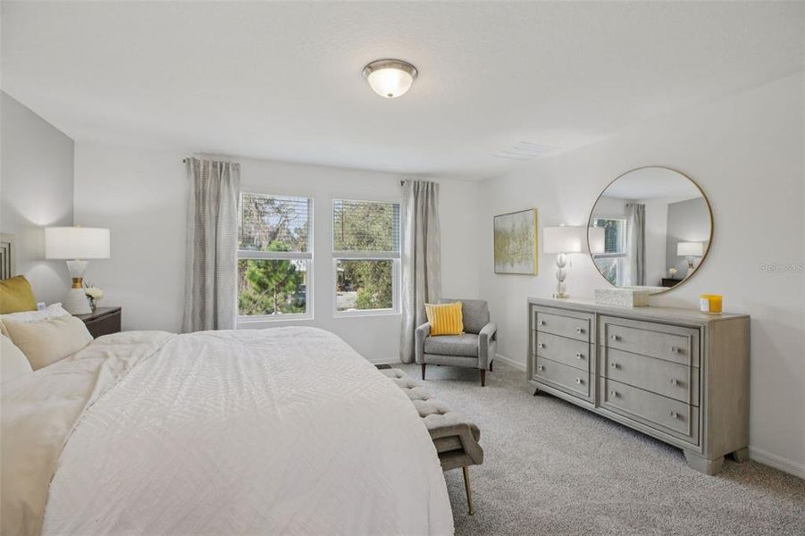 Furnished interior view inside a new home in Fox Pointe at Rivers Edge, Leesburg (Image 41).