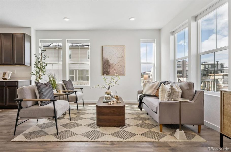 Furnished interior view inside a new home in , Lafayette (Image 8).