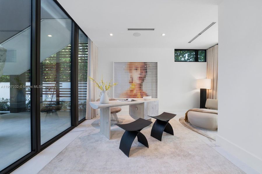 Furnished interior view inside a new home in , Miami Beach (Image 19). Furnished interior view inside a new home in , Miami Beach (Image 19).