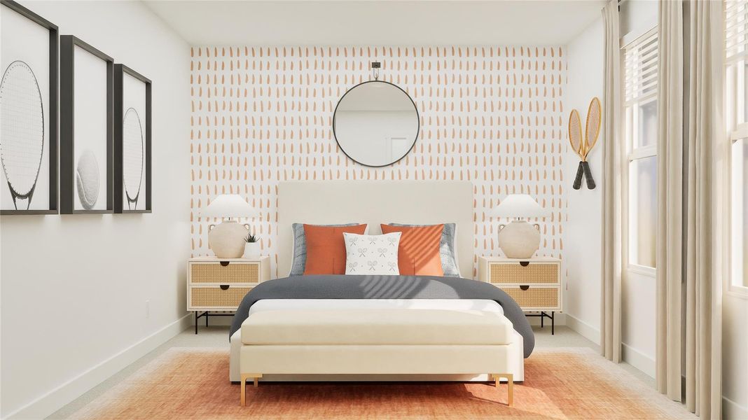 Furnished interior view inside a new home in Elm Creek: Coastline Collection, Elgin (Image 24).