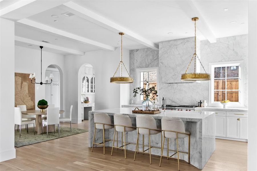 Furnished interior view inside a new home in , Dallas (Image 10).