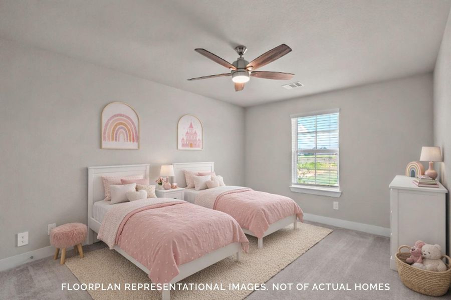 Furnished interior view inside a new home in The Oaks on 6th Street, Magnolia (Image 13).