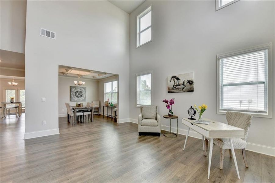 Furnished interior view inside a new home in , Cumming (Image 7).