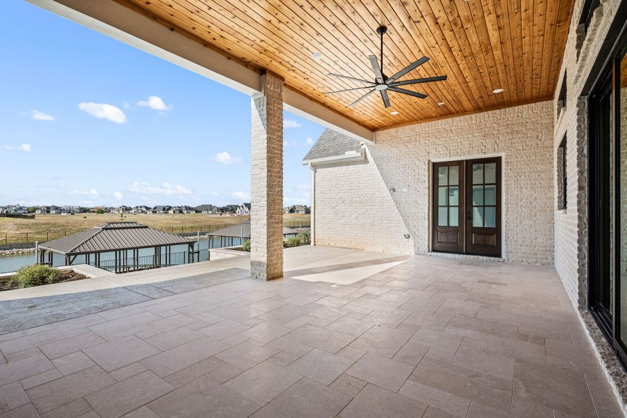 Exterior details and patio area of a home in The Resort on Eagle Mt. Lake, Fort Worth (Image 4).