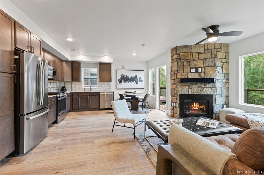 Furnished interior view inside a new home in , Silverthorne (Image 8).
