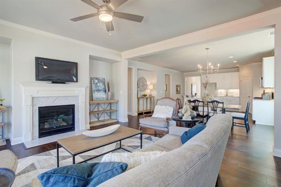 Furnished interior view inside a new home in Terraces at Paravel, Acworth (Image 16).