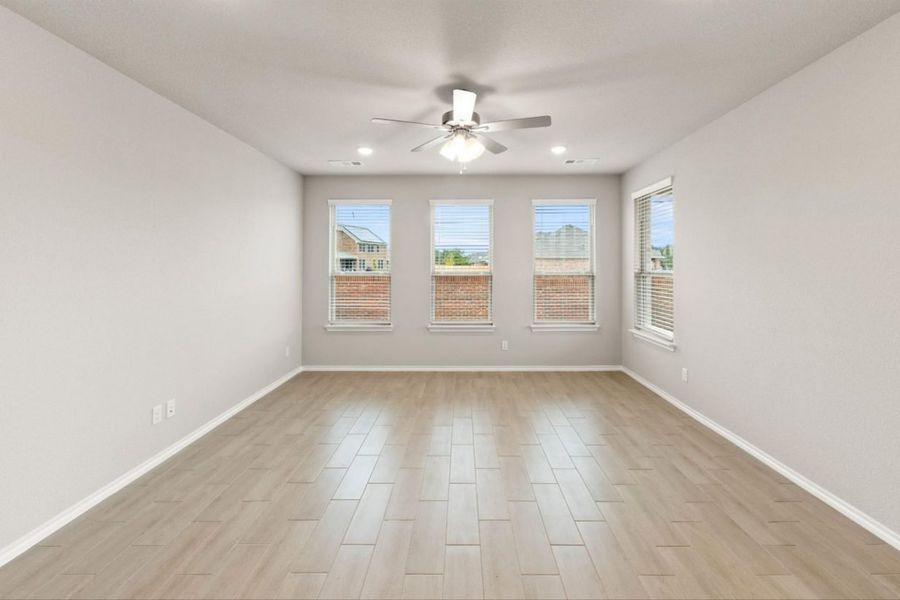 Representative unfurnished interior of a home built from the Ebony II Trinity Grove Signature by Brohn Homes in Trinity Grove, Spring (Image 12).