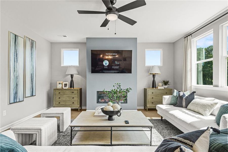 Furnished interior view inside a new home in Fern Hollow, Buford (Image 12).