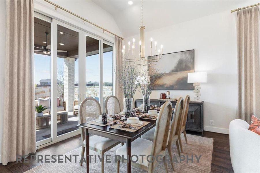 Furnished interior view inside a new home in Furst Ranch, Flower Mound (Image 12). Furnished interior view inside a new home in Furst Ranch, Flower Mound (Image 12).