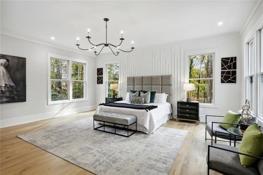 Furnished interior view inside a new home in , Atlanta (Image 3).