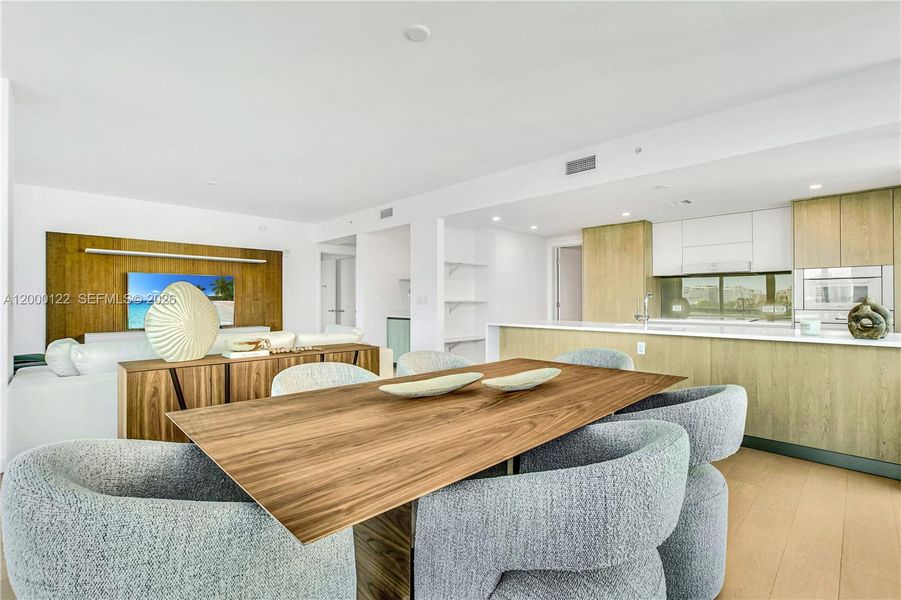 Furnished interior view inside a new home in , Miami Beach (Image 18).