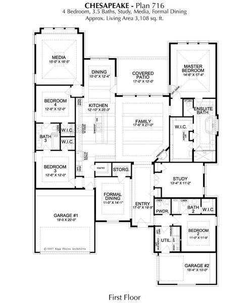 2D floor plan layout for the Chesapeake by Landon Homes in Lexington Frisco, Frisco, TX (Image 3). 2D floor plan layout for the Chesapeake by Landon Homes in Lexington Frisco, Frisco, TX (Image 3).
