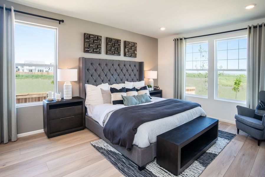 Representative furnished interior of a home built from the 1590 by KB Home in Brighton Crossings, Brighton (Image 7).