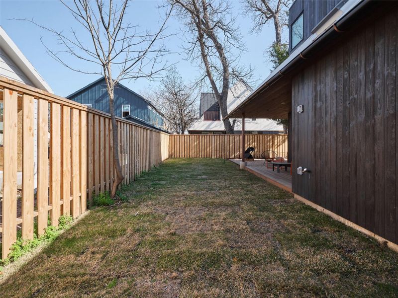 Exterior details and patio area of a home in , Austin (Image 27).