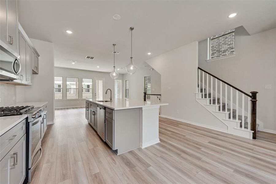 Furnished interior view inside a new home in City Point, North Richland Hills (Image 9). Furnished interior view inside a new home in City Point, North Richland Hills (Image 9).