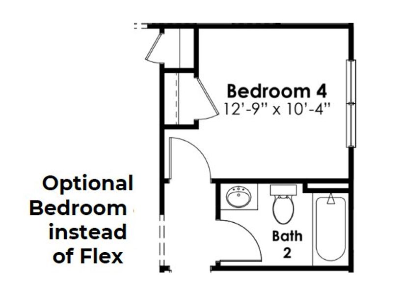 2D floor plan layout for the Darby by D.R. Horton in Old Chapin Reserve, Lexington, SC (Image 24).