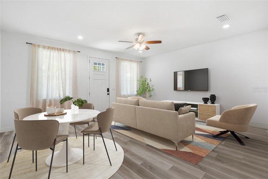 Furnished interior view inside a new home in , Tampa (Image 11).