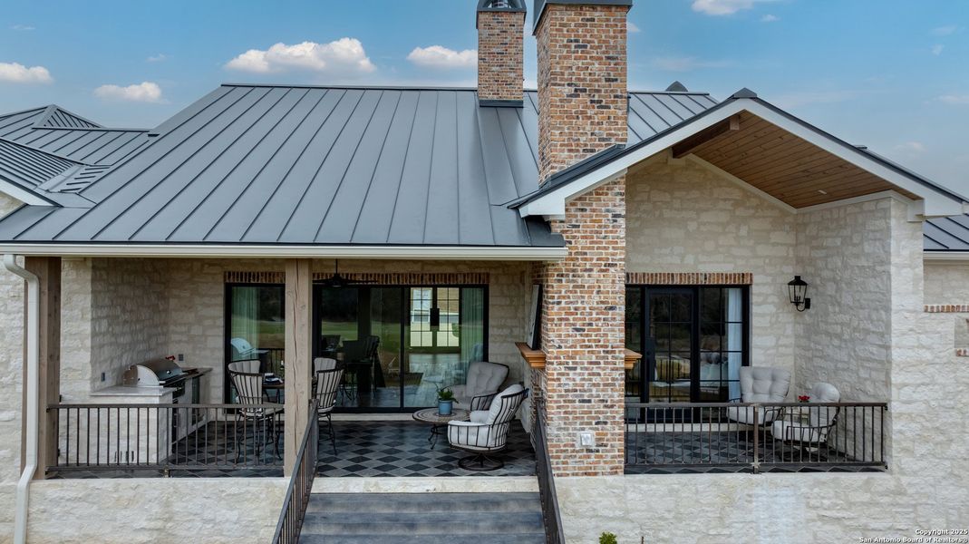 Exterior details and patio area of a home in , Kerrville (Image 4).