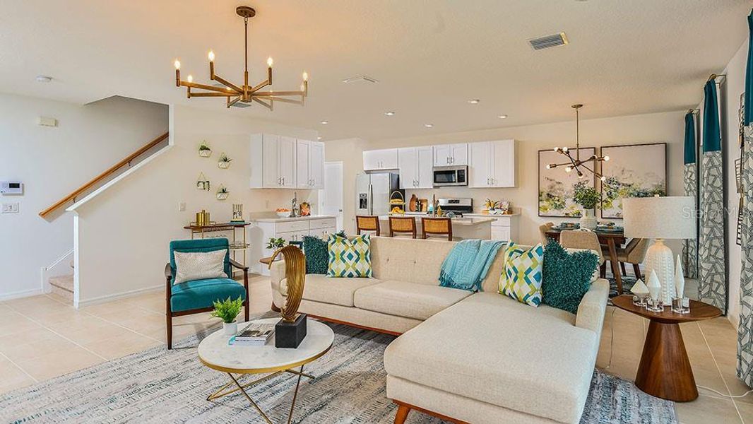 Furnished interior view inside a new home in Coasterra Community Group Page, Palmetto (Image 8).