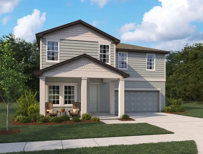 Representative exterior photo of a completed home built from the Teton by Ashton Woods in Berry Bay, Wimauma, FL (Image 3).