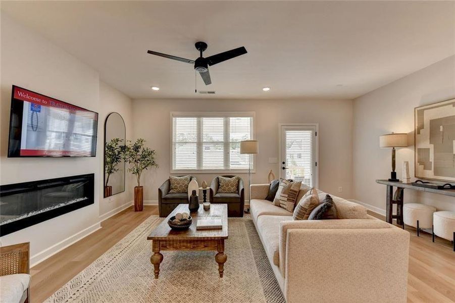 Furnished interior view inside a new home in East Park Village, Kennesaw (Image 11). Furnished interior view inside a new home in East Park Village, Kennesaw (Image 11).