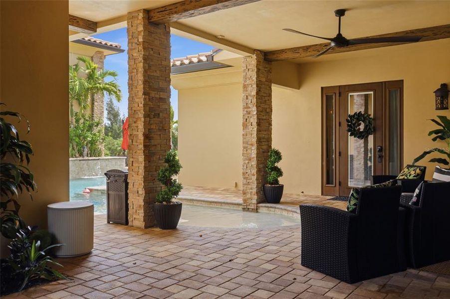 Exterior details and patio area of a home in , Cape Coral (Image 23).