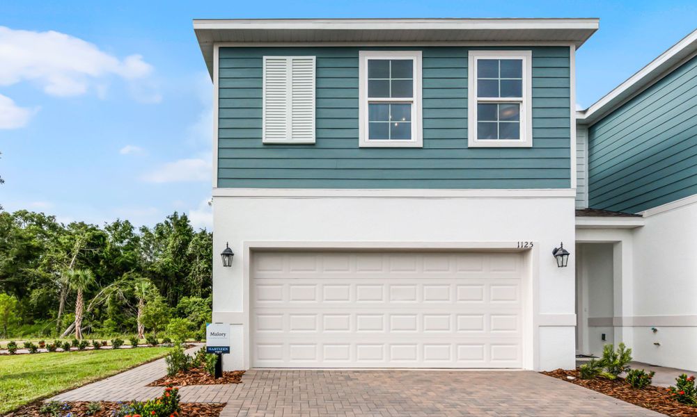 Representative exterior details of a home built from the Abbey by Hartizen Homes in Delaney Reserve, Deland (Image 3).