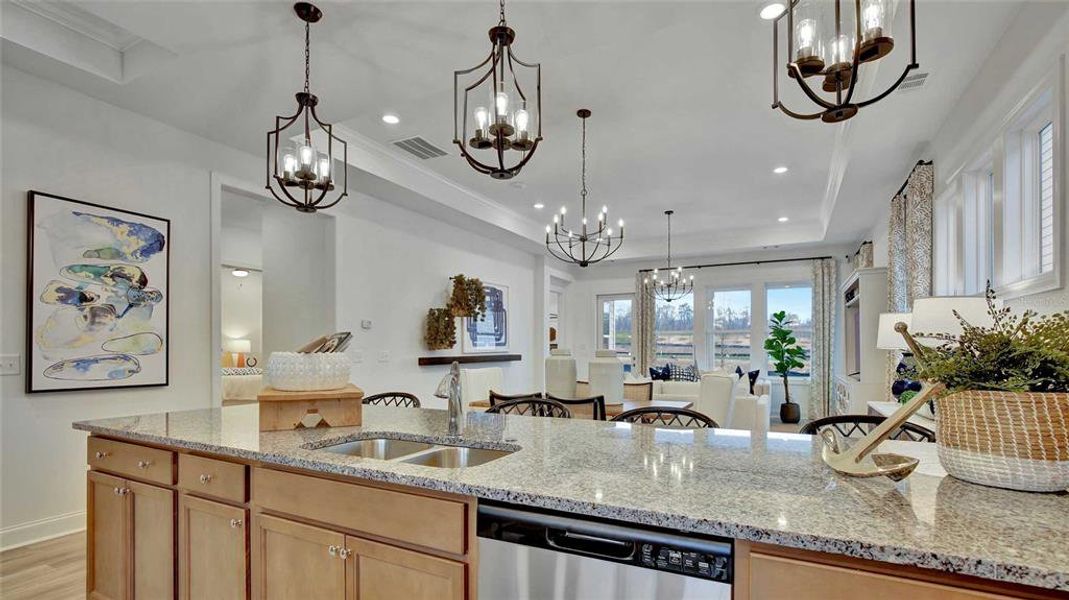 Furnished interior view inside a new home in , Deland (Image 35).