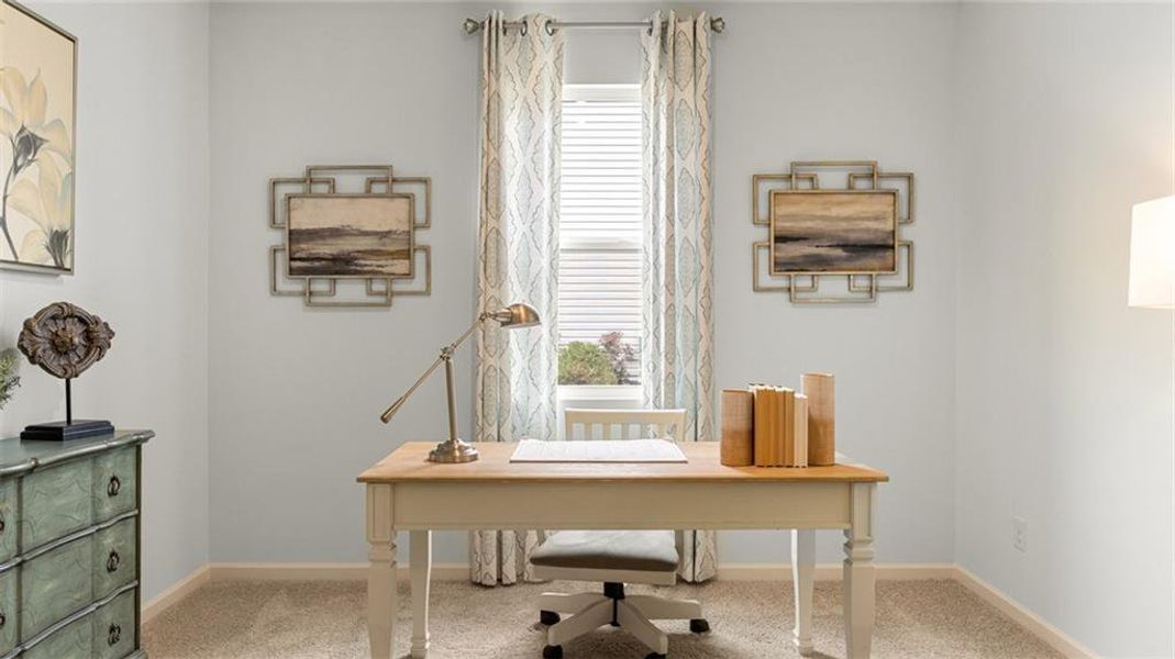 Furnished interior view inside a new home in Jackson Landing, Jefferson (Image 28).