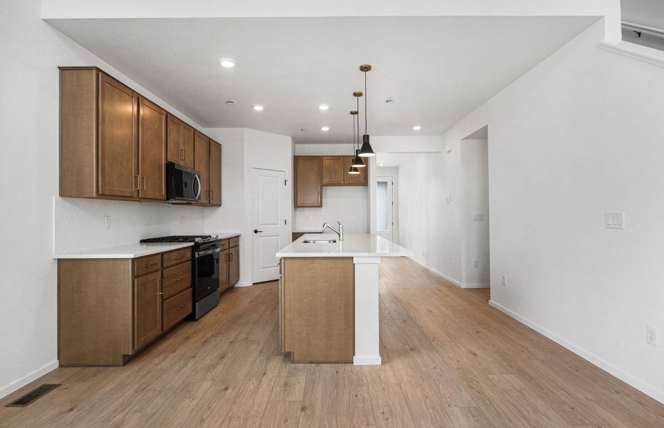 Furnished interior view inside a new home in Harvest Crossing, Aurora (Image 11).