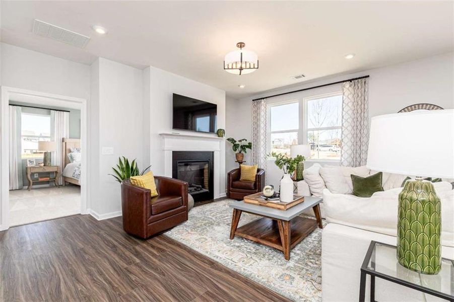 Furnished interior view inside a new home in River Oaks, Locust Grove (Image 14). Furnished interior view inside a new home in River Oaks, Locust Grove (Image 14).
