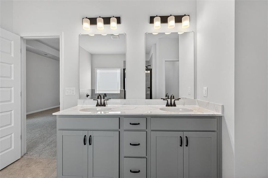 Furnished interior view inside a new home in Garrett Preserve, Douglasville (Image 14).