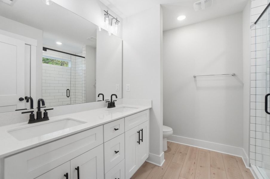 Furnished interior view inside a new home in Blythe Mill Townhomes, Waxhaw (Image 11).