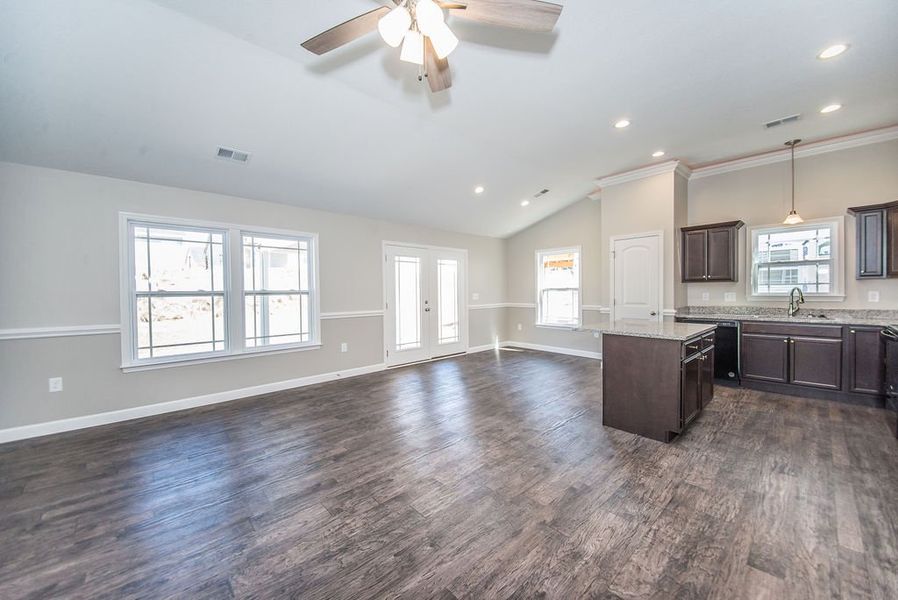 Representative unfurnished interior of a home built from the Bishop by Enchanted Homes in Arcadia Village, Spartanburg (Image 41).