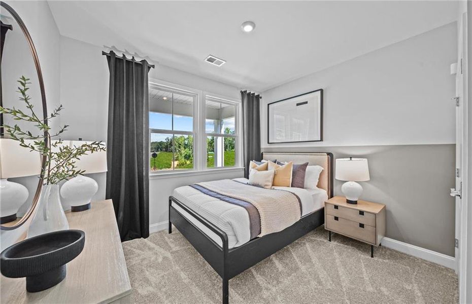 Furnished interior view inside a new home in Linden Grove, Powder Springs (Image 12). Furnished interior view inside a new home in Linden Grove, Powder Springs (Image 12).