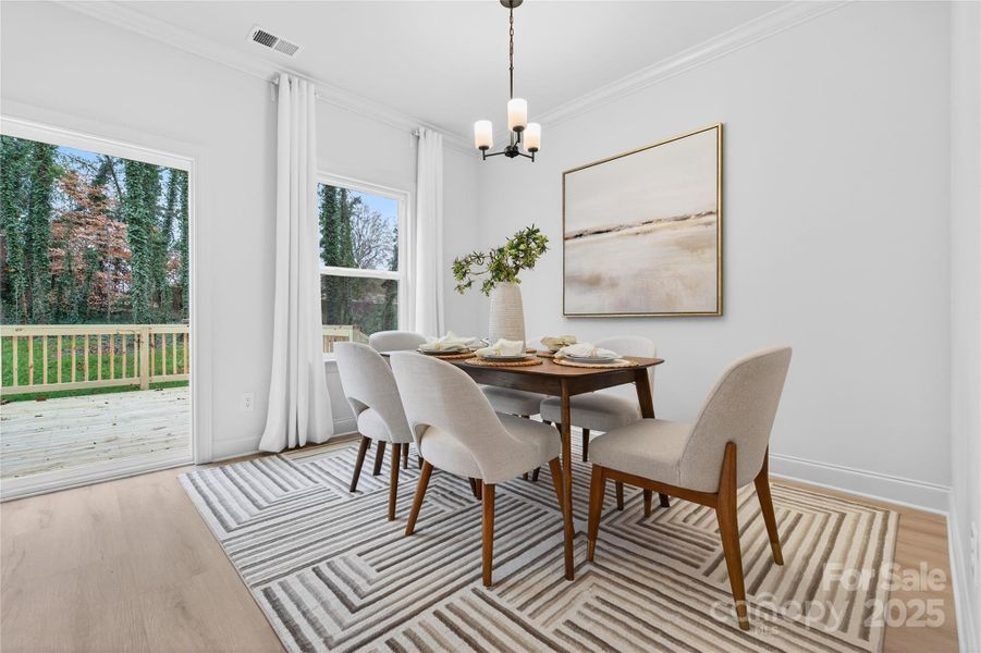 Furnished interior view inside a new home in , Mount Holly (Image 11). Furnished interior view inside a new home in , Mount Holly (Image 11).