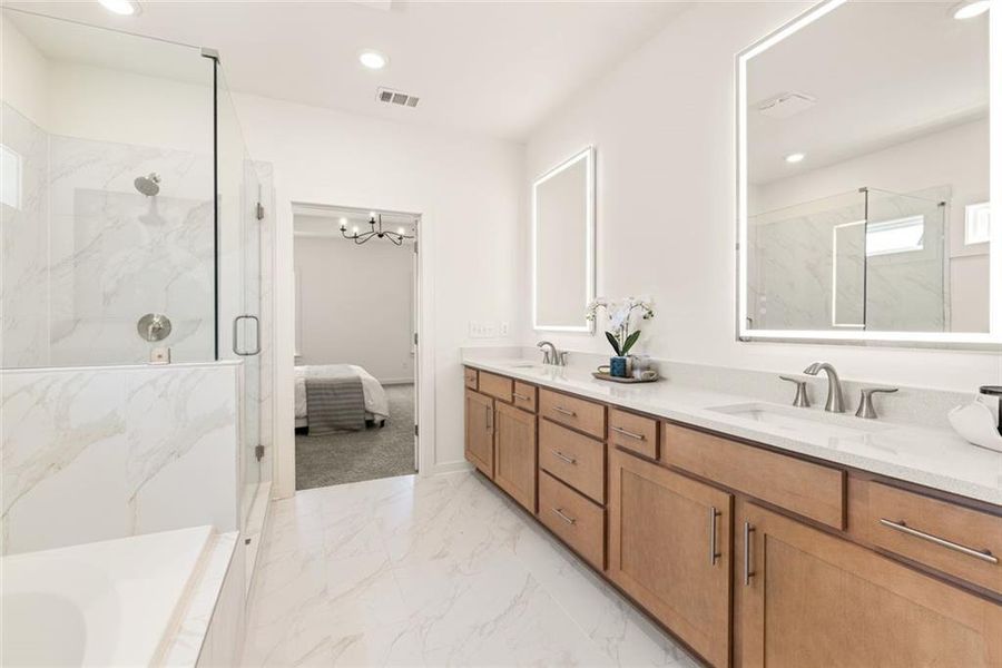 Furnished interior view inside a new home in , Gainesville (Image 64).