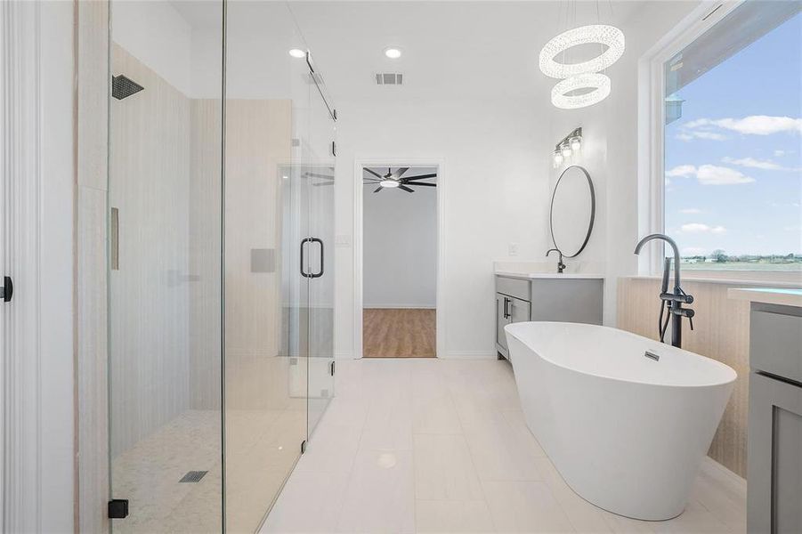 Furnished interior view inside a new home in , Celeste (Image 10).