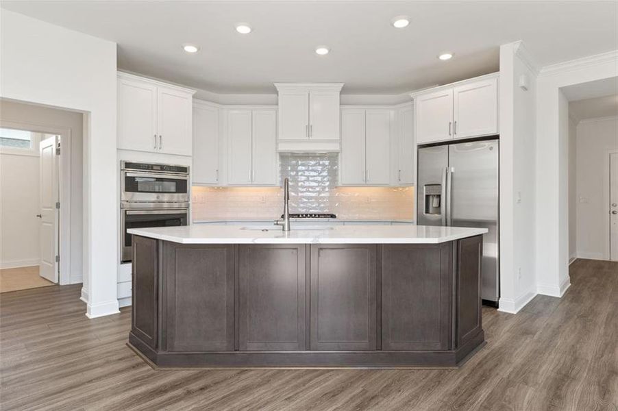 Furnished interior view inside a new home in The Courtyards of Franklin Goldmine, Cumming (Image 6).