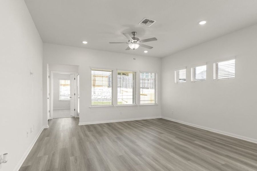 Representative unfurnished interior of a home built from the Frisco by Pacesetter Homes in Blanco Vista, San Marcos (Image 14).