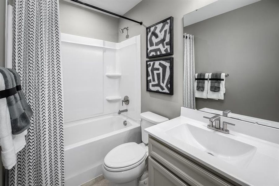 Representative furnished interior of a home built from the Odessa by Ryan Homes in Cedarside Townhomes at Dry Creek, Goodlettsville (Image 36).