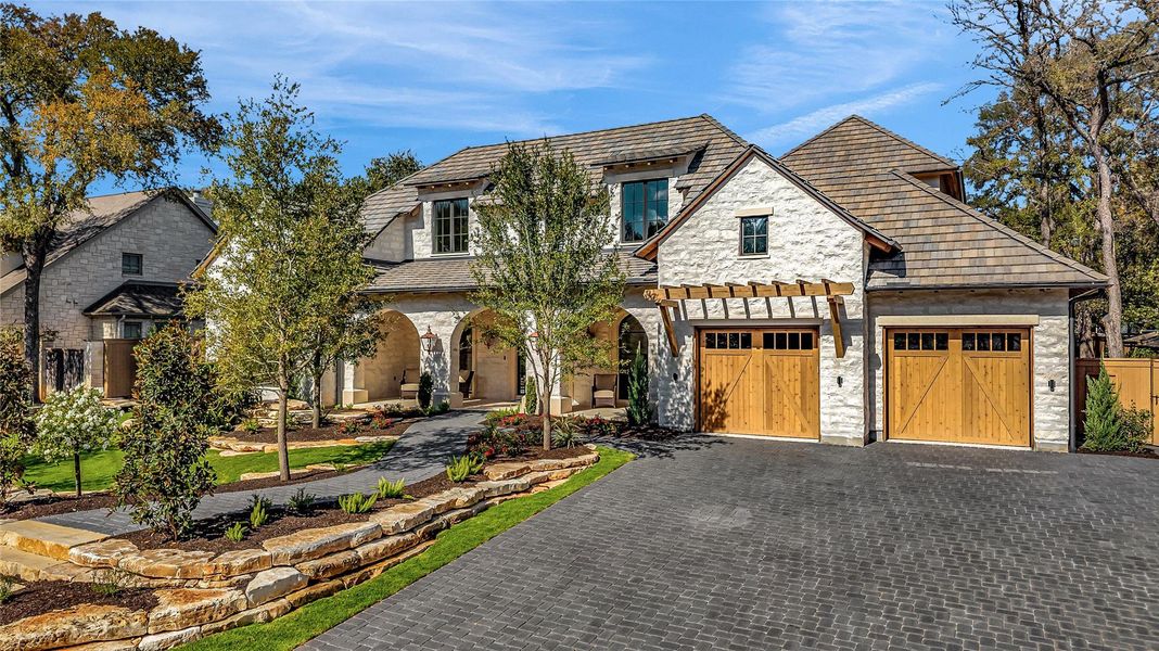 Front exterior of a new home in , Austin, TX, highlighting curb appeal (Image 19). Front exterior of a new home in , Austin, TX, highlighting curb appeal (Image 19).