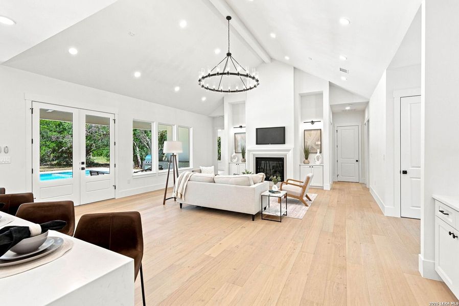 Furnished interior view inside a new home in , Boerne (Image 37).