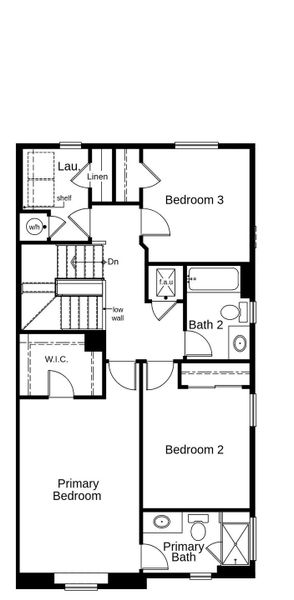 2D floor plan layout of this home in Windler Villas, Aurora, CO (Image 3).